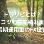 トラリピとは？コツコツ利益を積み重ねる長期運用型のFX投資